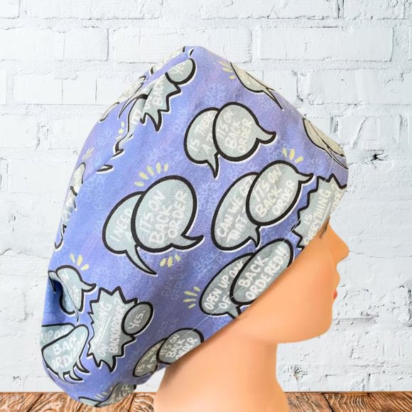 PREMIUM It's on Back Order~Euro Scrub Cap| Unisex Nurse Cap| Scrub Hat| Scrub Ca - Picture 2 of 4